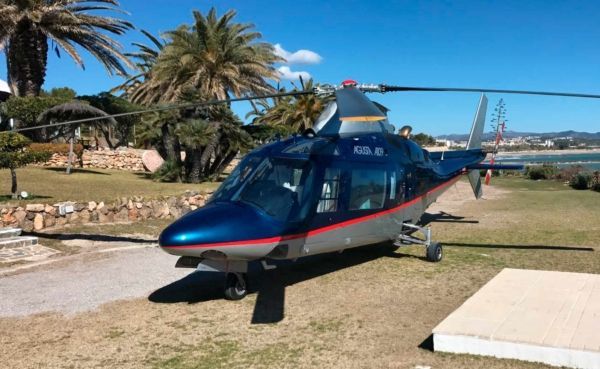 VIP helicopter in Barcelona